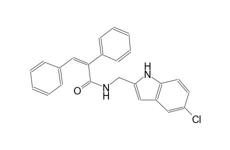 (2Z)-N-[(5-chloro-1H-indol-2-yl)methyl]-2,3-diphenyl-2-propenamide