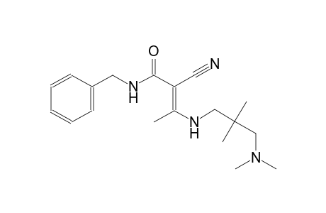 (2E)-N-benzyl-2-cyano-3-{[3-(dimethylamino)-2,2-dimethylpropyl]amino}-2-butenamide