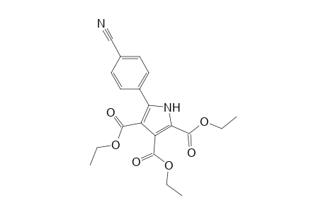 1H-Pyrrole-2,3,4-tricarboxylic acid, 5-(4-cyanophenyl)-, triethyl ester