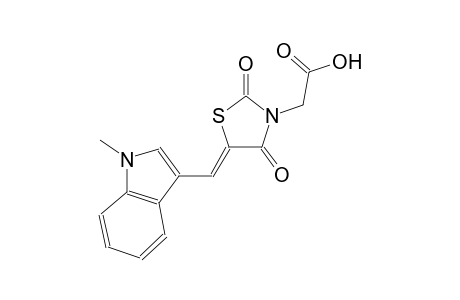 {(5Z)-5-[(1-methyl-1H-indol-3-yl)methylene]-2,4-dioxo-1,3-thiazolidin-3-yl}acetic acid