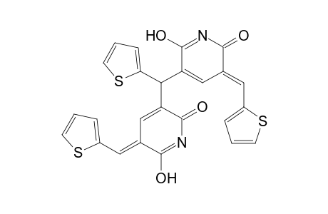 6-Hydroxy-5-[{6-hydroxy-2-oxo-5-[(E)-2-thienylmethylene]-2,5-dihydro-3-pyridinyl}(2-thienyl)methyl]-3-[(E)-2-thienylmethylene]-2(3H)-pyridinone