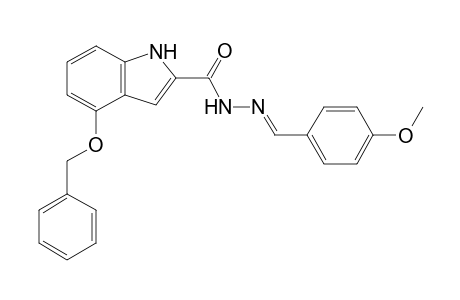 4-Benzoxy-N-[(E)-p-anisylideneamino]-1H-indole-2-carboxamide