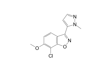 7-chloro-6-methoxy-3-(2-methylpyrazol-3-yl)indoxazene