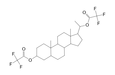 Pregnane-3,20-diol, bis(trifluoroacetate), (3.beta.,5.alpha.)-