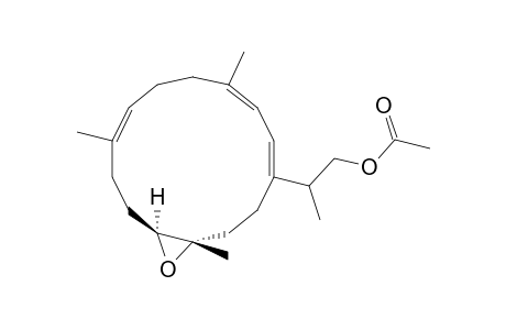 (1E,3E,7E,11R*,12R*)-15-(ACETOXYMETHYL)-CEMBrA-11,12-EPOXY-1,3,7-TRIENE