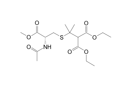 2-[1-[[(2R)-2-acetamido-3-keto-3-methoxy-propyl]thio]-1-methyl-ethyl]malonic acid diethyl ester