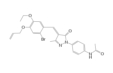 N-(4-{(4E)-4-[4-(allyloxy)-2-bromo-5-ethoxybenzylidene]-3-methyl-5-oxo-4,5-dihydro-1H-pyrazol-1-yl}phenyl)acetamide