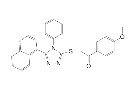 1-(4-methoxyphenyl)-2-{[5-(1-naphthyl)-4-phenyl-4H-1,2,4-triazol-3-yl]sulfanyl}ethanone