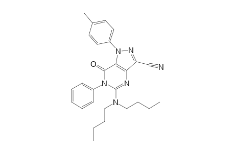 3-Cyano-5-dibutylamino-6-phenyl-1-p-tolyl-1H-pyrazolo[4,3-d]pyrimidin-7(6H)-one