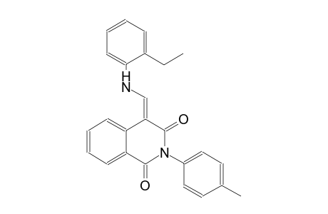1,3(2H,4H)-isoquinolinedione, 4-[[(2-ethylphenyl)amino]methylene]-2-(4-methylphenyl)-, (4E)-