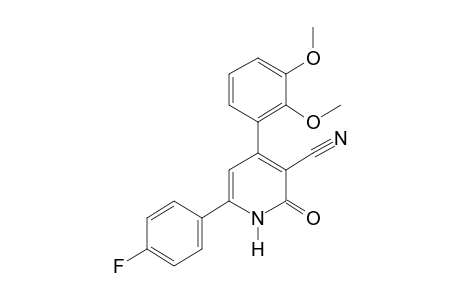 1,2-Dihydro-4-(2,3-dimethoxyphenyl)-6-(p-fluorophenyl)-2-oxonicotinonitrile