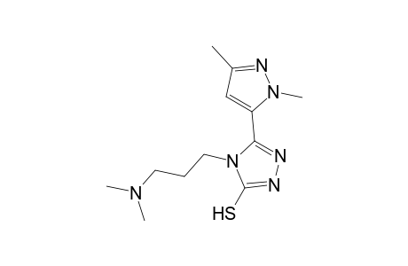 4-[3-(dimethylamino)propyl]-3-(2,5-dimethyl-3-pyrazolyl)-1H-1,2,4-triazole-5-thione