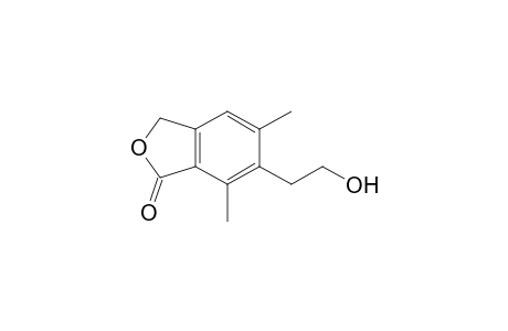 1(3H)-Isobenzofuranone, 6-(2-hydroxyethyl)-5,7-dimethyl-