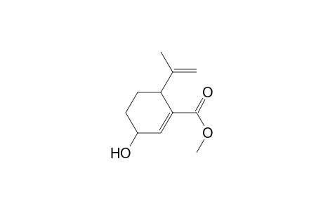 1-Cyclohexene-1-carboxylic acid, 3-hydroxy-6-(1-methylethenyl)-, methyl ester