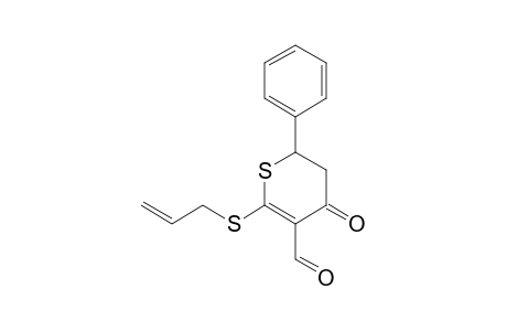 2-(allylthio)-4-keto-6-phenyl-5,6-dihydrothiopyran-3-carbaldehyde
