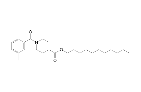 Isonipecotic acid, N-(3-methylbenzoyl)-, undecyl ester