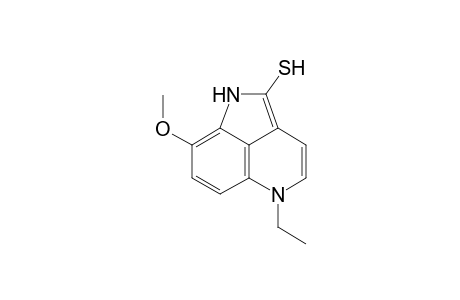 1,2-Dihydro-5-ethyl-2-mercapto-8-methoxypyrrolo[4,3,2-de]quinoline