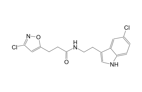 5-isoxazolepropanamide, 3-chloro-N-[2-(5-chloro-1H-indol-3-yl)ethyl]-