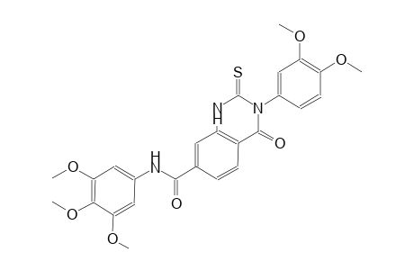 7-quinazolinecarboxamide, 3-(3,4-dimethoxyphenyl)-1,2,3,4-tetrahydro-4-oxo-2-thioxo-N-(3,4,5-trimethoxyphenyl)-