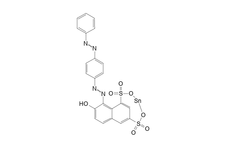 1,3-Naphthalenedisulfonic acid, 7-hydroxy-8-[[4-(phenylazo)phenyl]azo]-, tin salt