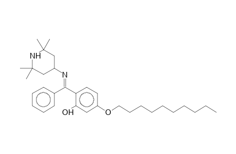 N-(2,2,6,6-Tetramethyl-4-piperidyl)imino 2'-hydroxy-4'-decoxyphenylphenylmethane