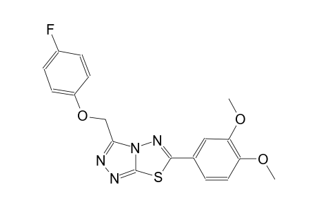 6-(3,4-dimethoxyphenyl)-3-[(4-fluorophenoxy)methyl][1,2,4]triazolo[3,4-b][1,3,4]thiadiazole