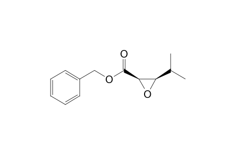 Oxiranecarboxylic acid, 3-(1-methylethyl)-, phenylmethyl ester, (2R-cis)-