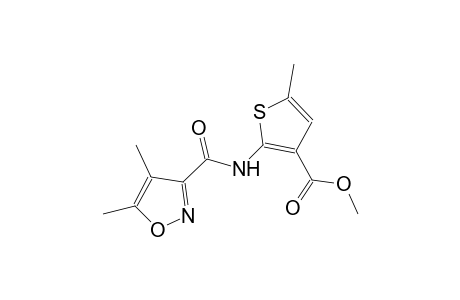 methyl 2-{[(4,5-dimethyl-3-isoxazolyl)carbonyl]amino}-5-methyl-3-thiophenecarboxylate