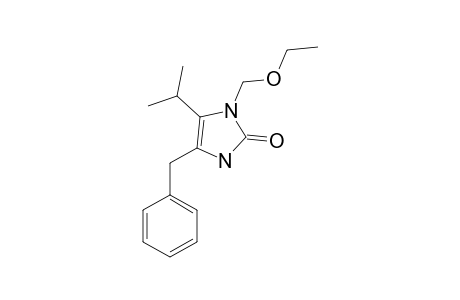 4-BENZYL-1-ETHOXYMETHYL-5-ISOPROPYL-1,3-DIHYDROIMIDAZOL-2-ONE