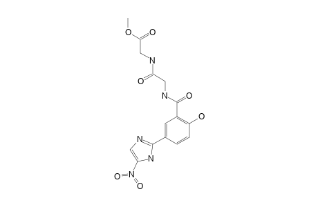2-HYDROXY-5-(5-NITRO-1H-IMIDAZOL-2-YL)-BENZOYL-GLYCYL-GLYCINE-METHYLESTER
