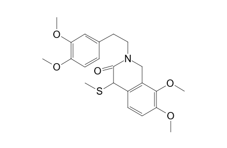 7,8-Dimethoxy-2{-2-(3,4-dimethoxyphenyl)ethyl}-4-(methylthio)-1,2,3,4-tetrahydroisoquinolin-3-one