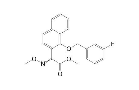 2-Naphthaleneacetic acid, 1-[(3-fluorophenyl)methoxy]-alpha-(methoxyimino)-, methyl ester