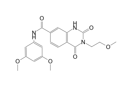 N-(3,5-dimethoxyphenyl)-3-(2-methoxyethyl)-2,4-dioxo-1,2,3,4-tetrahydro-7-quinazolinecarboxamide