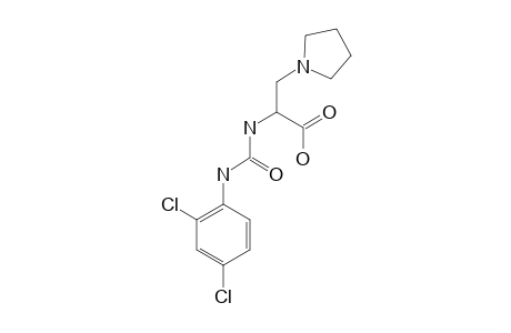 2-[3-(2,4-DICHLOROPHENYL)-UREIDO]-3-(PYRROLIDIN-1-YL)-PROPANOIC-ACID