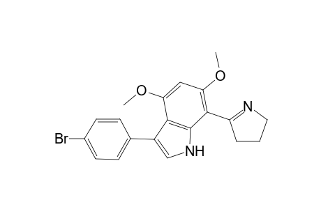2-[3'-(4-Bromophenyl)-4',6'-dimethoxyindol-7'-yl)-1-pyrroline