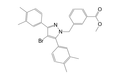 methyl 3-{[4-bromo-3,5-bis(3,4-dimethylphenyl)-1H-pyrazol-1-yl]methyl}benzoate