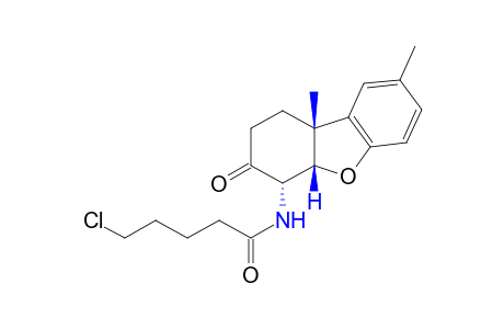 5-chloro-N-(8,9bbeta-dimethyl-1,2,3,4abeta,9b-hexahydro-3-oxo-4a-dibenzofuranyl)valeramide
