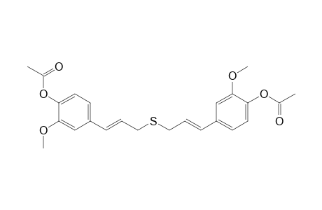 Phenol, 4,4'-(thiodi-1-propene-3,1-diyl)bis[2-methoxy-, diacetate, (E,E)-