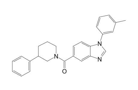 (3-Phenylpiperidin-1-yl)(1-(m-tolyl)-1H-benzo[D]imidazol-5-yl)methanone