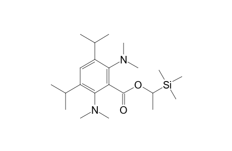 Benzoic acid, 2,6-bis(dimethylamino)-3,5-bis(1-methylethyl)-, 1-(trimethylsilyl)ethyl ester
