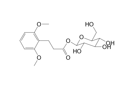 2,6-Dimethoxyphenylpropionic .beta.glucopyranoside