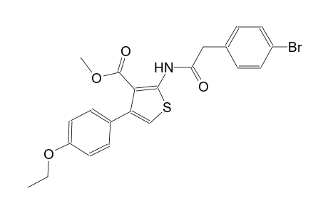 methyl 2-{[(4-bromophenyl)acetyl]amino}-4-(4-ethoxyphenyl)-3-thiophenecarboxylate