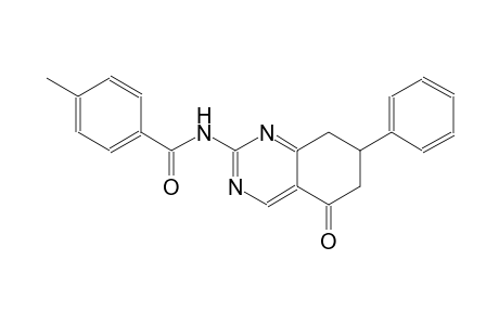 4-methyl-N-(5-oxo-7-phenyl-5,6,7,8-tetrahydro-2-quinazolinyl)benzamide