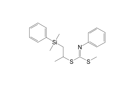 1-(Dimethyl(phenyl)silyl)propan-2-yl methyl phenylcarbonimidodithioate