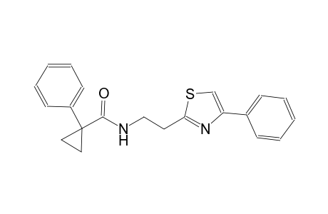 cyclopropanecarboxamide, 1-phenyl-N-[2-(4-phenyl-2-thiazolyl)ethyl]-