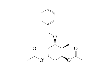 (1S,2R,3R,5R)-1,5-Diacetoxy-2-methyl-1-phenylmethoxycyclohexane
