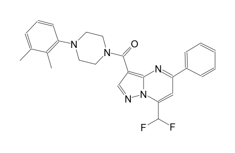 7-(difluoromethyl)-3-{[4-(2,3-dimethylphenyl)-1-piperazinyl]carbonyl}-5-phenylpyrazolo[1,5-a]pyrimidine