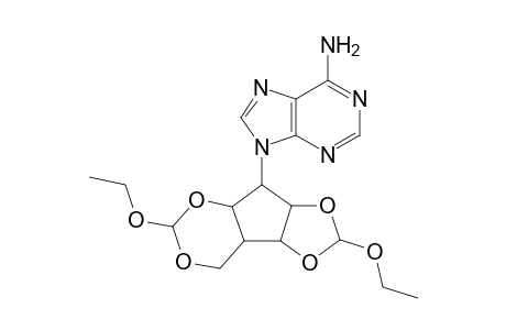 1,3-Dioxolo[3,4]cyclopenta[1,2-d][1,3]dioxin, 9H-purin-6-amine deriv.