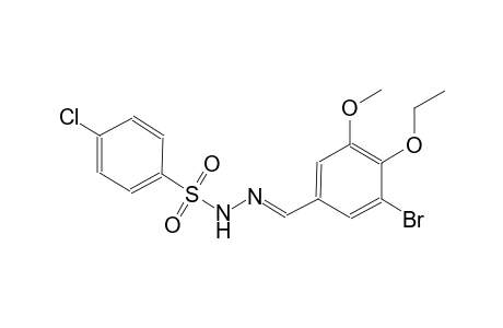 N'-[(E)-(3-bromo-4-ethoxy-5-methoxyphenyl)methylidene]-4-chlorobenzenesulfonohydrazide