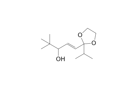 (E)-2-(3-Hydroxy-4,4-dimethyl-1-pentenyl)-2-isopropyl-1,3-dioxolane